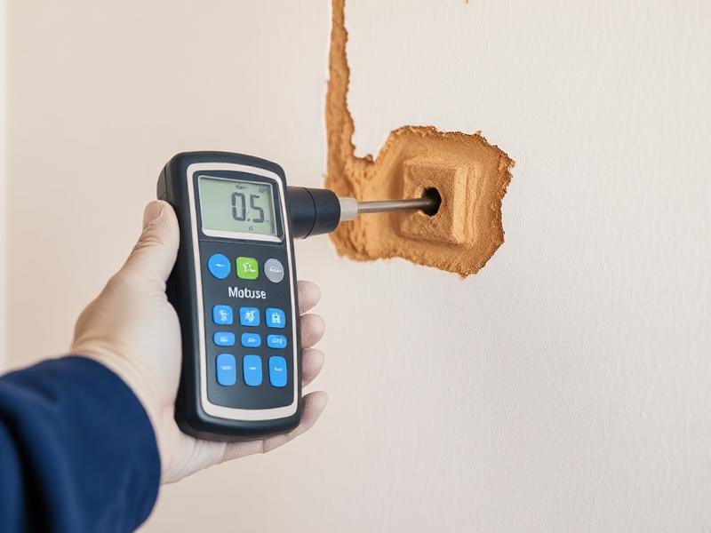 Moisture detection on wall
